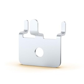 HUHOLE Pegboard Clips 50PC Silver (50, Silver)