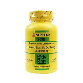 Sun Ten - Coptis & Scute Combination Capsules / Huang Lian Jie Du Tang / 黃連解毒湯