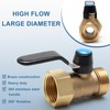 OPERMAXER Brass Garden Hose Shut Off Valve Full Flow, Heavy