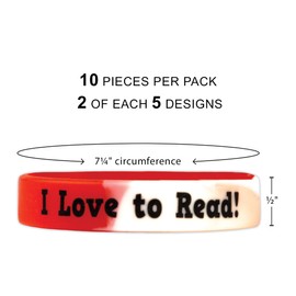 Teacher Created Resources I Love to Read Wristbands (6566)
