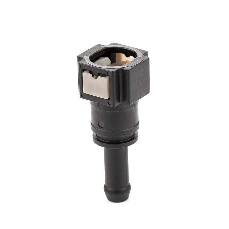 LST Quick coupling with counterpart set, fuel line, straight, smooth,