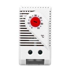 Mechanical Thermostat, 1Pcs 0-60℃ Adjustable Thermostat Switch, Compact Electromechanical Thermostat Temperature Controller Switch for Controlled Heaters/Filter Fans/Coolers etc(KTO011)