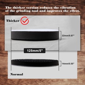 SPEEDWOX Intermediate Cushion Pad Extra Thick Thickness 22mm Intermediate Pad Sander Pad Intermediate Soft Pad Buff Sponge 125mm 2-piece Set Curved Surface Polishing Adapter Magic Type Car Polishing