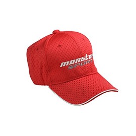 Monster Sports ZZWC20RS Type 2 Mesh Cap, Red