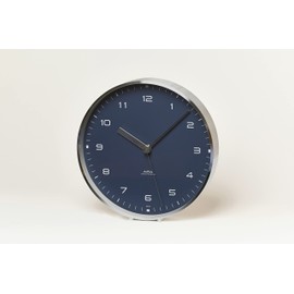 Lemnos LC18-03 NV Lemnos Wall Clock, AIRA AERA, Analog, Aluminum, Navy, Navy, 7.9 x 1.6 inches (200 x 40 mm)
