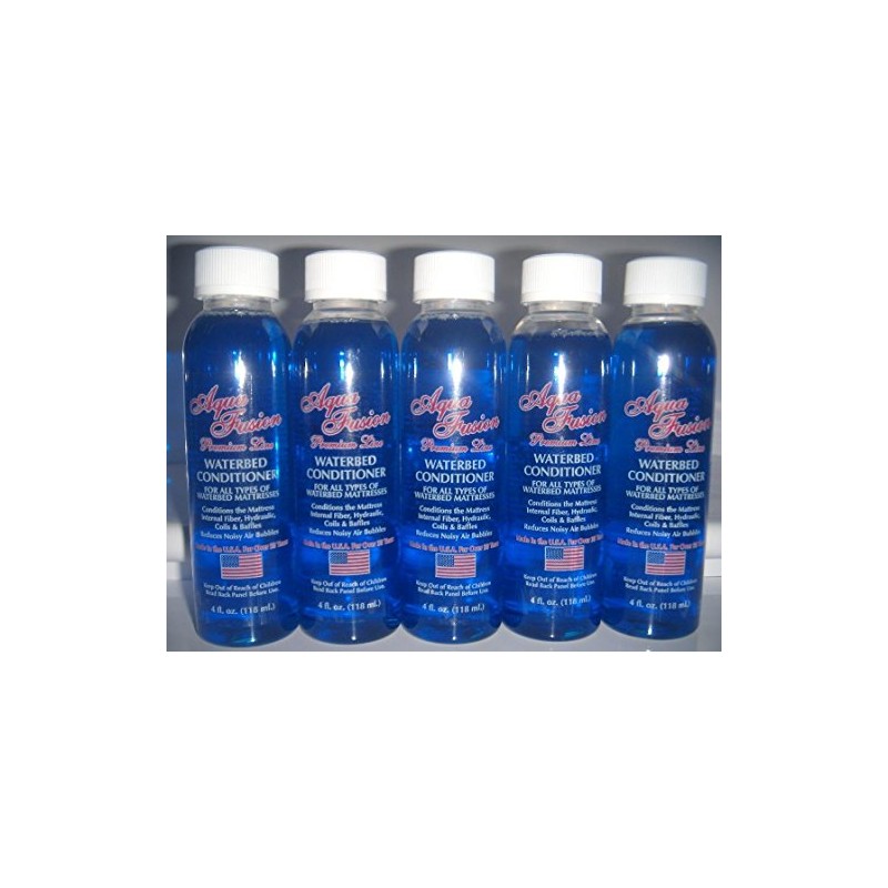 Aqua Fusion Five 4 oz Bottles of Premium Waterbed Conditioner