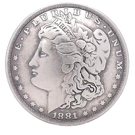 Morgan Head Screw Back Replica Coin Concho 7097-06 1.5"