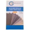 Micro-Mesh Abrasive Polishing Cloth Kit, 9 Sheets of 6"x3" Regular
