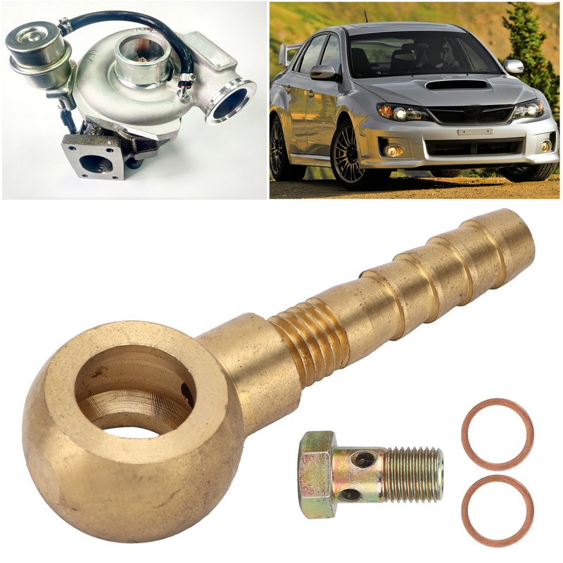 Turbocharger Water Coolant Banjo Fitting Bolt Set M14x1.5 to 3/8in