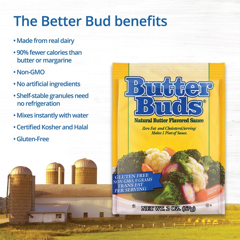 Butter Buds Sauce Mix, 2 Oz (4-Pack) – Non-GMO, Gluten-Free
