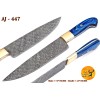 M DAMASCUS CUSTOM HANDMADE DAMASCUS STEEL ENGRAVED BLADE CHEF KNIFE