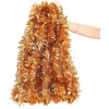 LOKIPA Christmas Tinsel Garlands, 10M Copper Xmas Metallic Chunky Tinsel