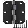Rounded Door Hinges 3-1/2" x 3.5 inch, 5/8 Radius, Matte