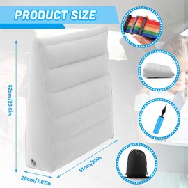 BBTO Separador Inflable para Asiento Trasero de Coche, Separador de Asiento de Coche, Descanso Portátil para Asiento Trasero para Niños para Evitar Peleas y Reducir el Estrés de los Padres en Viajes