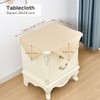 Nacuci Small Square Tablecloth 24x24 Inch Washable Polyester Side Table