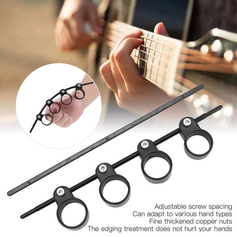 Surebuy Guitar Finger Exerciser, Portable Finger Exerciser with Adjustable Span