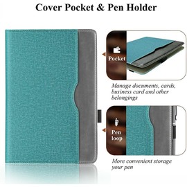 Ytaland Universal Case for TECLAST T60Plus / T60 12 inch, Compatible with OUKITEL OT5S, for DOOGEE T20 Ultra / T40 PRO / T30 Max 12 inch, Multi-View PU Leather case for 12-12.5 inch Tablet (Blue)