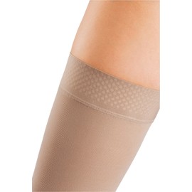 mediven Comfort for Women, 20-30 mmHg – Thigh High Compression Stockings with Silicone Top Band, Closed Toe Leg Circulation, Semi-Transparent Leg Support Compression Hosiery, VII, Ebony