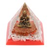 Crystal Pyramid Buddha Epoxy Energy Stone Handicraft for Household Decoration