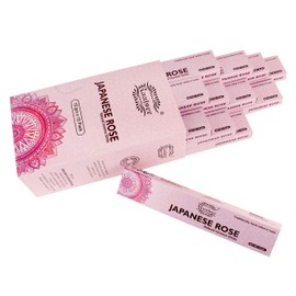 Raajsee Incense Sticks 12 Pack Set 15gm Each, -100% Organic Hand Rolled- Perfect for Church,Aromatherapy,Relaxation Meditation (Rose)