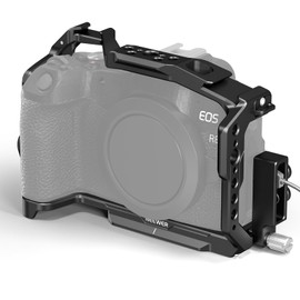 NEEWER EOS R8 - Jaula para cámara con Abrazadera de Cable HDMI, riel OTAN, Base Tipo Arca de liberación rápida, Tornillos antirtorsión, Aparejo de Video de Aluminio Protector Compatible con Canon R8