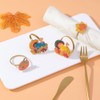 ULTECHNOVO 4pcs Maple Leaf Napkin Elegant Turkey Napkin Holders Creative