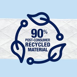 Bona Multi-Surface Floor Cleaning Pads - 18 Refills - Heavy-Duty, Disposable, Microfiber Pads for Easy Floor Cleaning