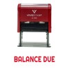 Balance Due Self Inking Rubber Stamp (Red Ink) - Large