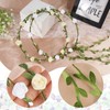 BETESSIN 2 x Flower Wreath Hair Flower Crown Women Girls