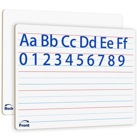 2pack 9x12 inches Dry Erase Board Lapboard Reusable Lined Erasable Ruled Writing Note Pad Lapboard, Blank Whiteboard on Reverse Mini Whiteboard, Small White Board Dry Erase for Students & Classroom