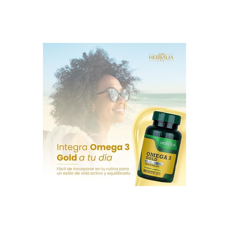Omega 3 Gold de Alta Potencia, EPA 720 / DHA