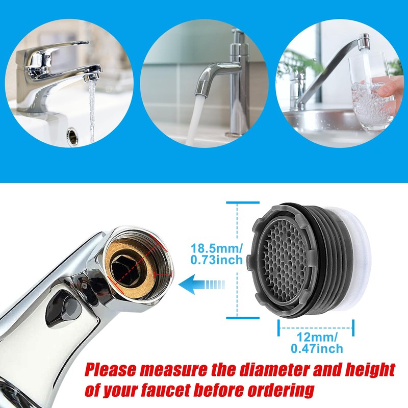28 pcs Faucet Cache Aerators with 5 Pcs Faucet Aerator
