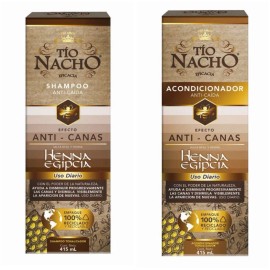 Tío Nacho Combo 2 pack TIO NACHO SHAMPOO  And ACONDICIONADOR ANTI CANAS 415ml each