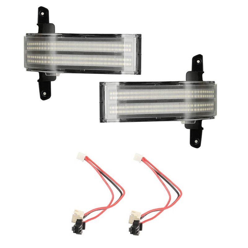 ROCCS Flashing Turn Signal Lights White DRL LED Side Tow