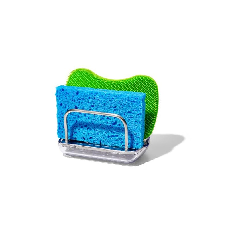 OXO Good Grips Stainless Steel Sponge Holder,Black