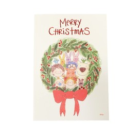 Coco-chan Greeting Life Christmas Cards, Set of 2, RY-35-AM 893x2, Red