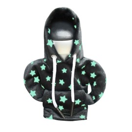 tycardor HT Gear Stick Mini Funny Sweater Hoodie Shift Knob Cover Upgrade Star Glow in the Dark Universal Black, Type A
