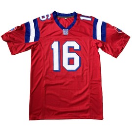 16 Shane Falco The Replacements Movie Stitched Football Jersey (Red, XXX-Large)