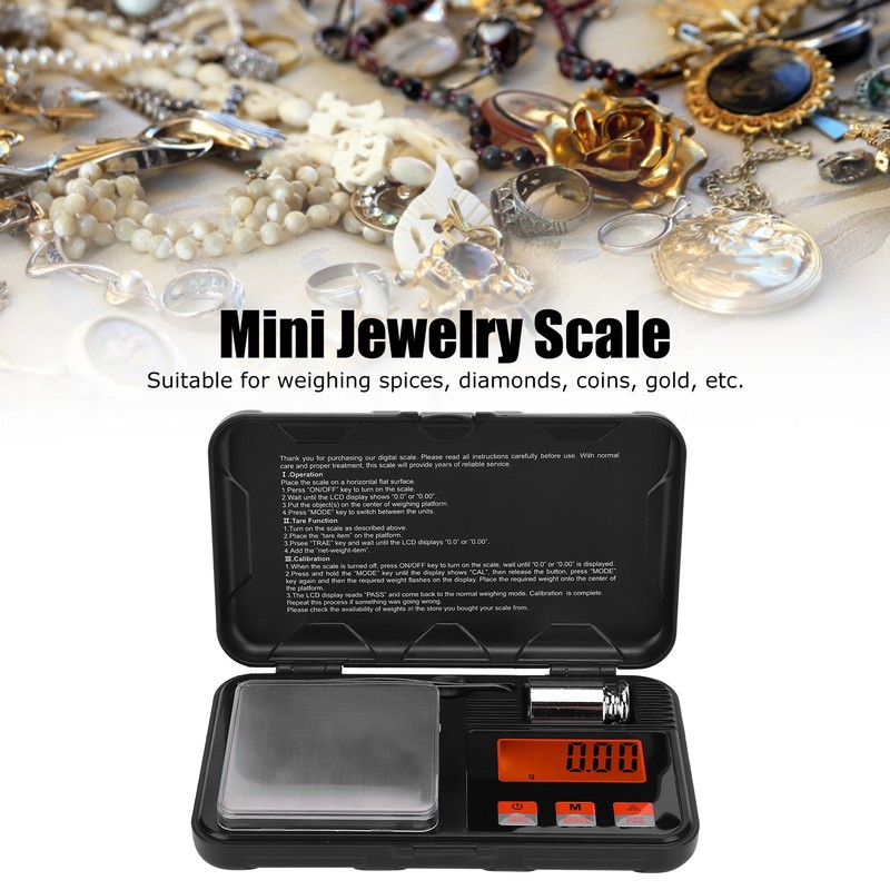 Mini Jewelry Scale High Accuracy Portable Small Pocket for Gold