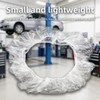 100 PCS Universal Clear Plastic Steering Wheel Covers, Disposable, Elastic