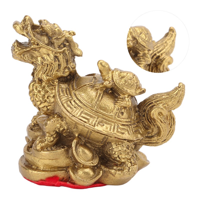 Feng Shui Decoration Dragon Tortoise Feng Shui Copper Casting Craft