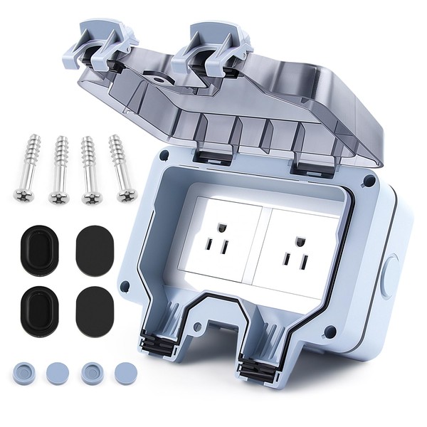 Zhushan Outdoor Weatherproof Wall Power Socket - Dual Function: Single