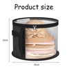SSKHE 1PCS Hat Box With Lid,Round Hat Storage Box,Travel Storage