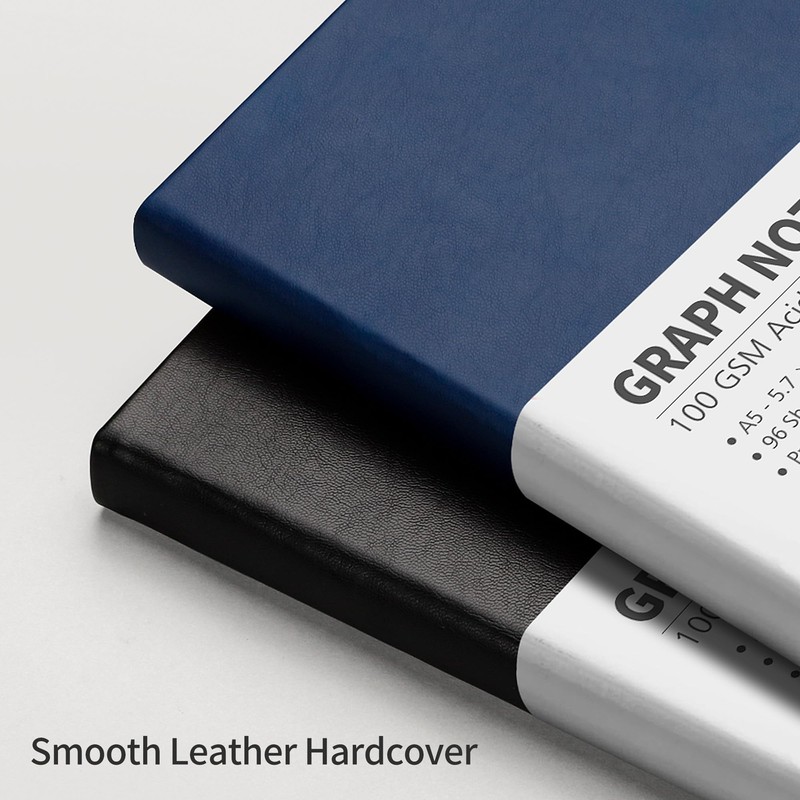 RETTACY Graph Grid Paper Notebook, 96 Pages, B5 Medium Size