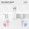 KENES Polished Chrome Widespread Bathroom Faucet 2 Handle Bathroom Sink