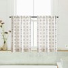French Country Curtains for Kitchen,Sheer Linen Nautical Geometric Aztec Western