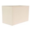 Contemporary and Stylish Soft Cream Linen Fabric Rectangular Lamp Shade