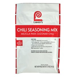 Lawry's Chili Seasoning Mix, 5.7 oz - One 5.7 Ounce Packet of Chili Seasoning Mix, Best in Ground Meat or Veggie Chili, Soup, Sauces, Marinades and More