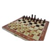 Shine 3 IN 1 Natural Wooden Folding Chess/Checkers/Backgammon Game with