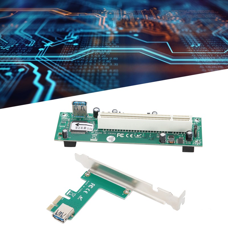 PCIE Express to PCI Adapter Network Card Controller Mini ASM1083